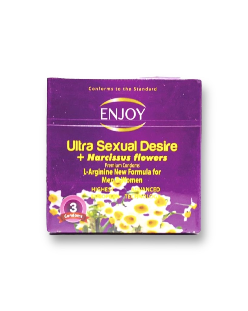 Enjoy U. S.D+Narcissus Flowers Premium Condoms 3Pcs