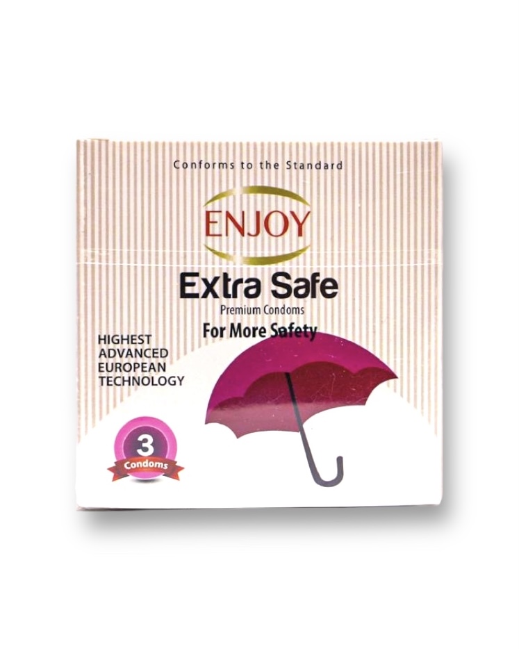 Enjoy Extra Safe Premium Condoms 3Pcs