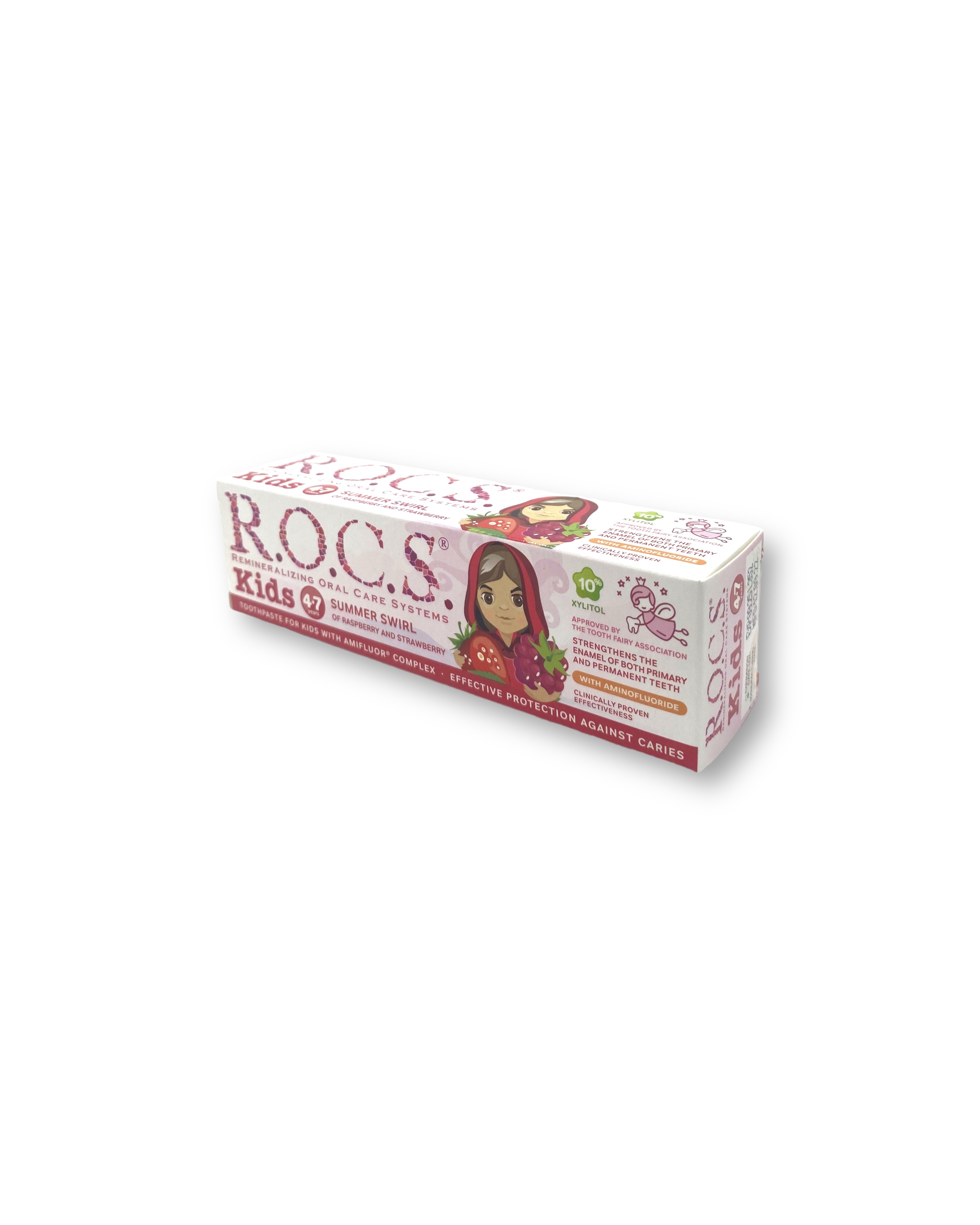 R.O.C.S. KIDS SUMMER SWIRL (RASP & STRAW) 35ML