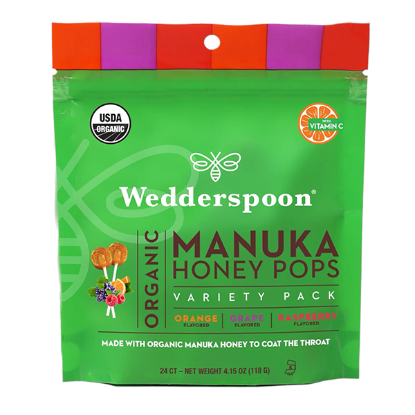 WEDDERSPOON MANUKA HONEY POPS 3 FLAVORS 24PCS