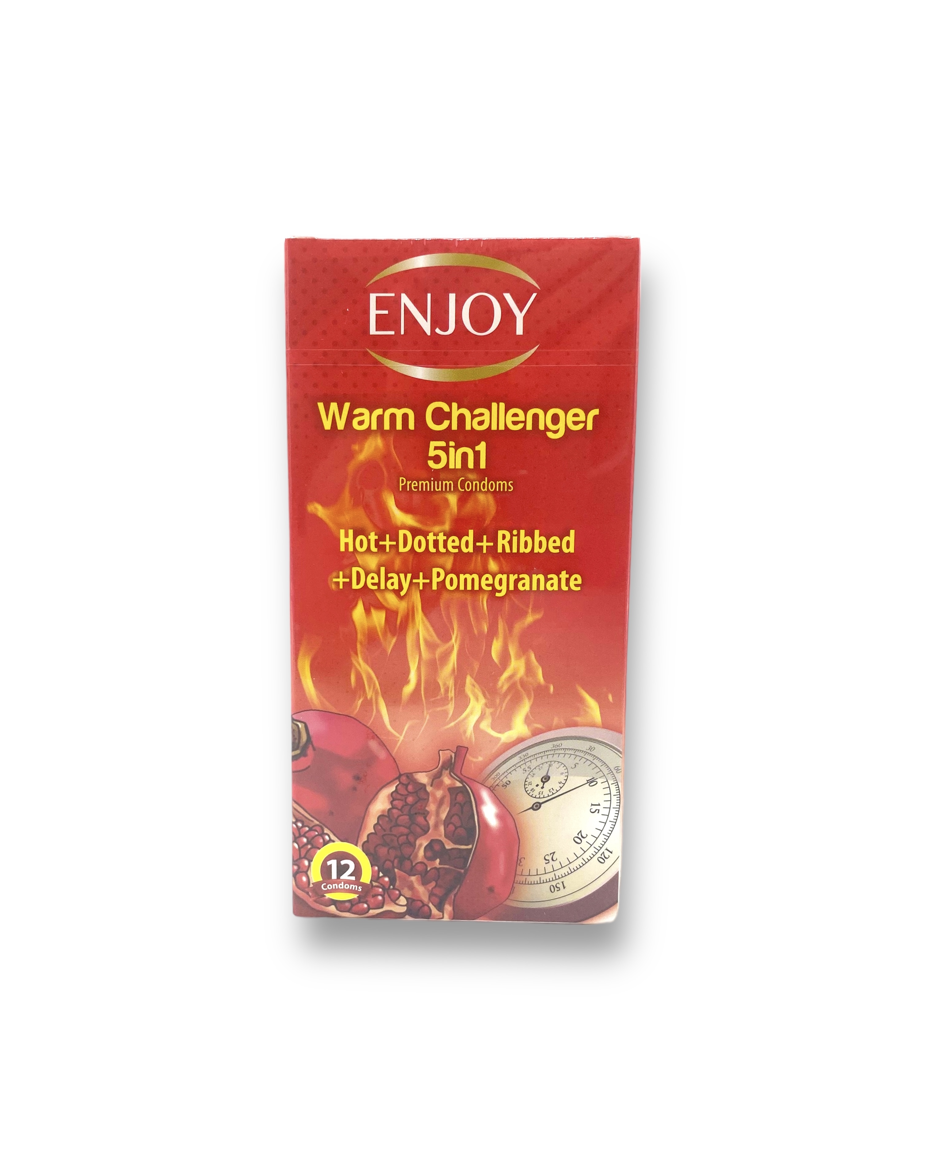 Enjoy Worm Challenger Premium Condoms 12Pcs