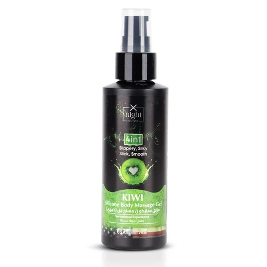 X-Night Delight 4x1 Silicone Body Massage Gel Kiwi 120 ml