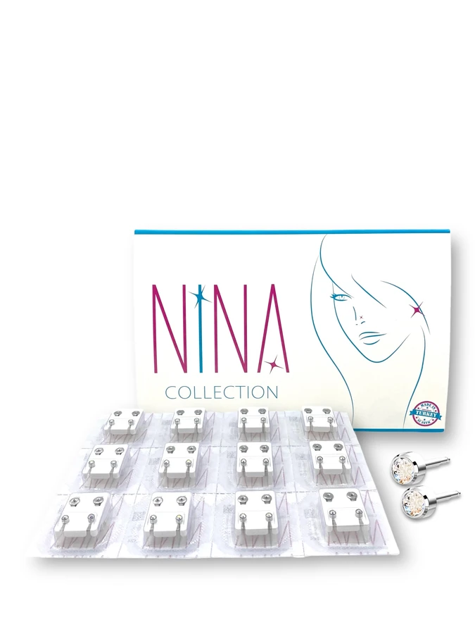 Nina Silver Earrings Rock Crystal Regular
