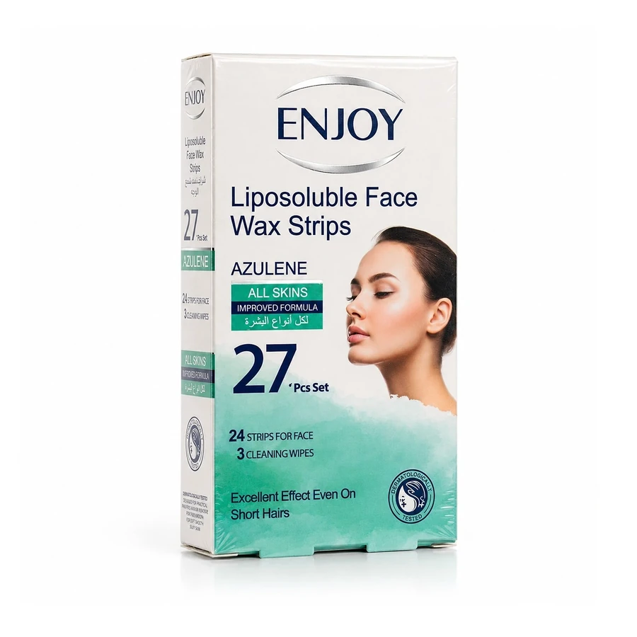 Enjoy Face Hair Removal Wax Strips For All Skin Types 27 pcs