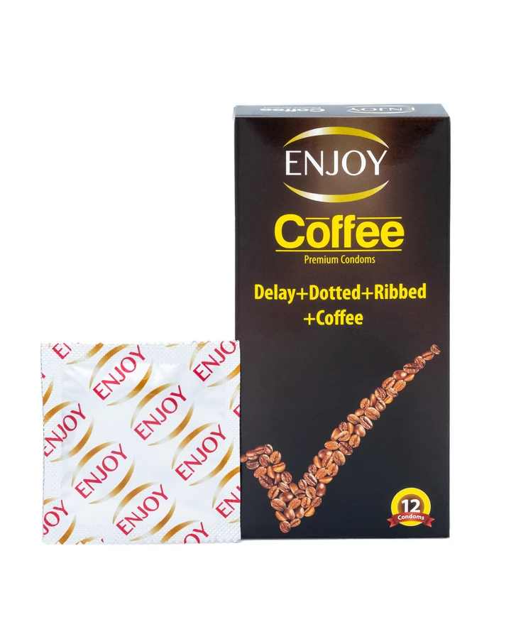 Enjoy Delay Premium Condoms Coffee 12 pcs
