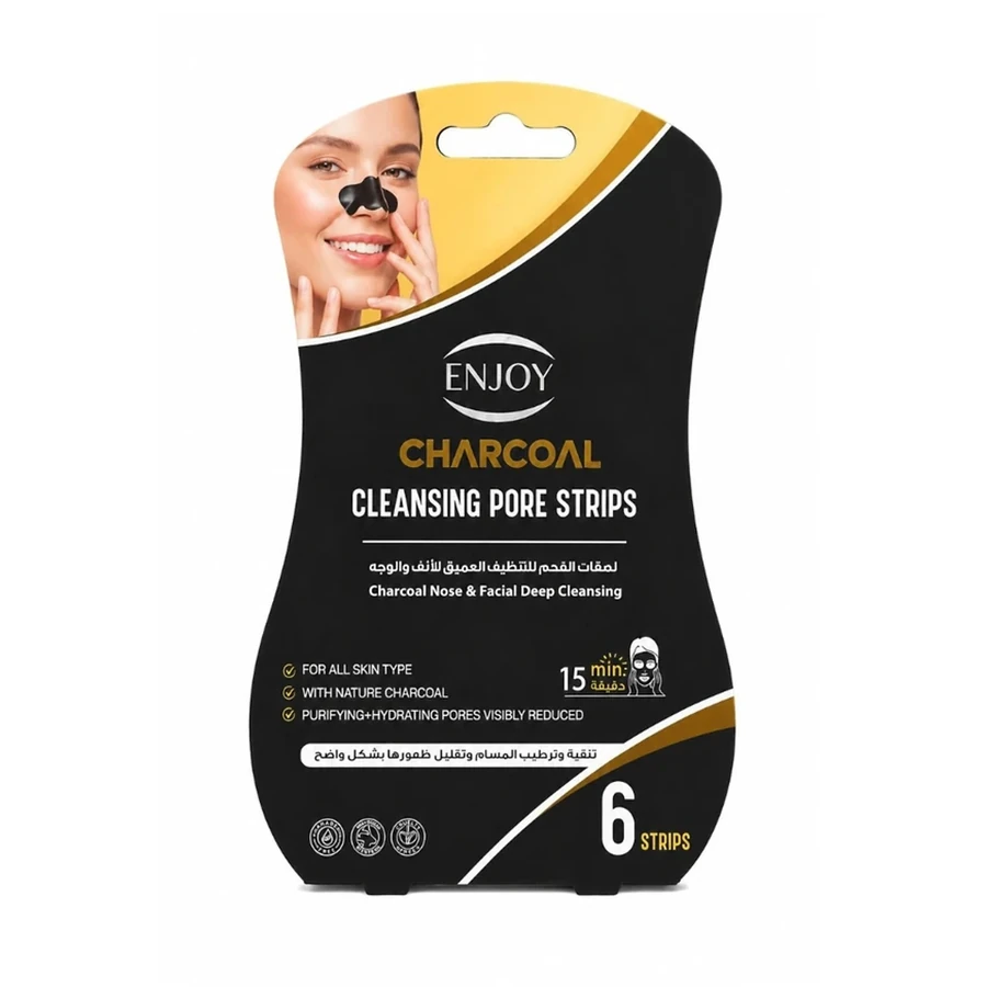 Enjoy Charcoal Nose Cleansing Strips 6 pcs