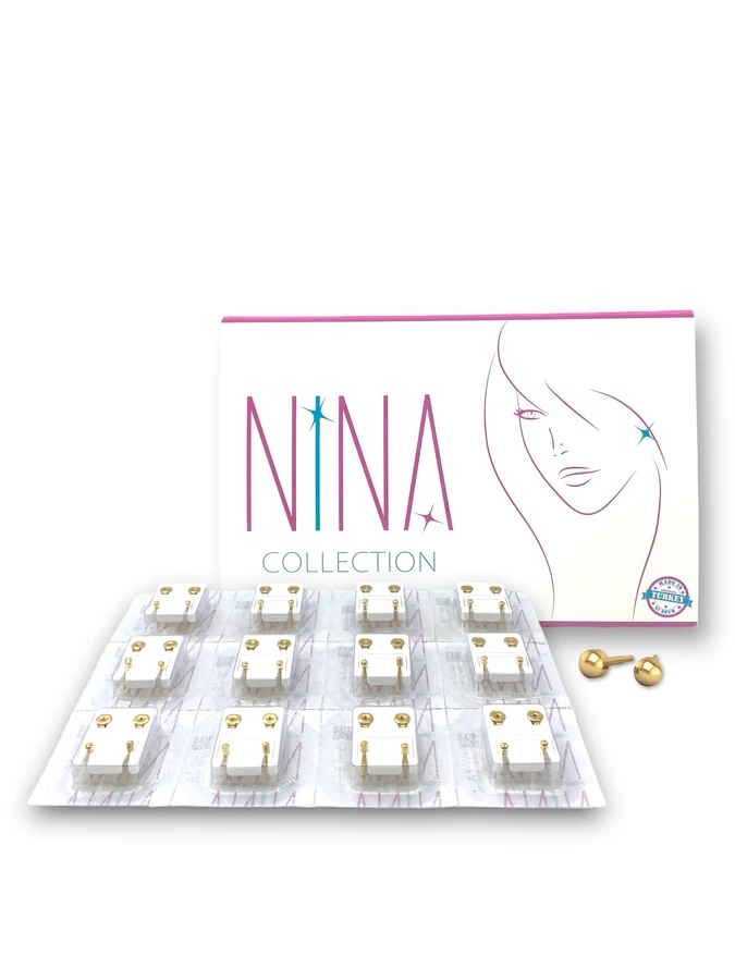 Nina Gold Nose Ring Ball