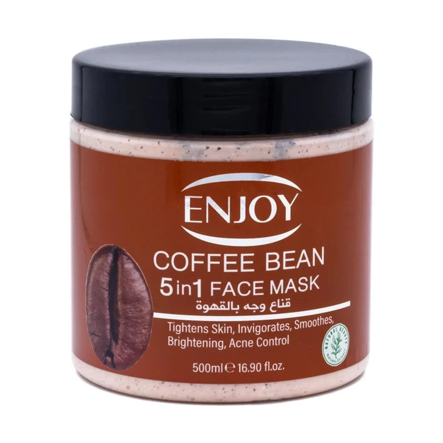 Enjoy Face Mask 5-In-1 With Coffee Beans 500 ml