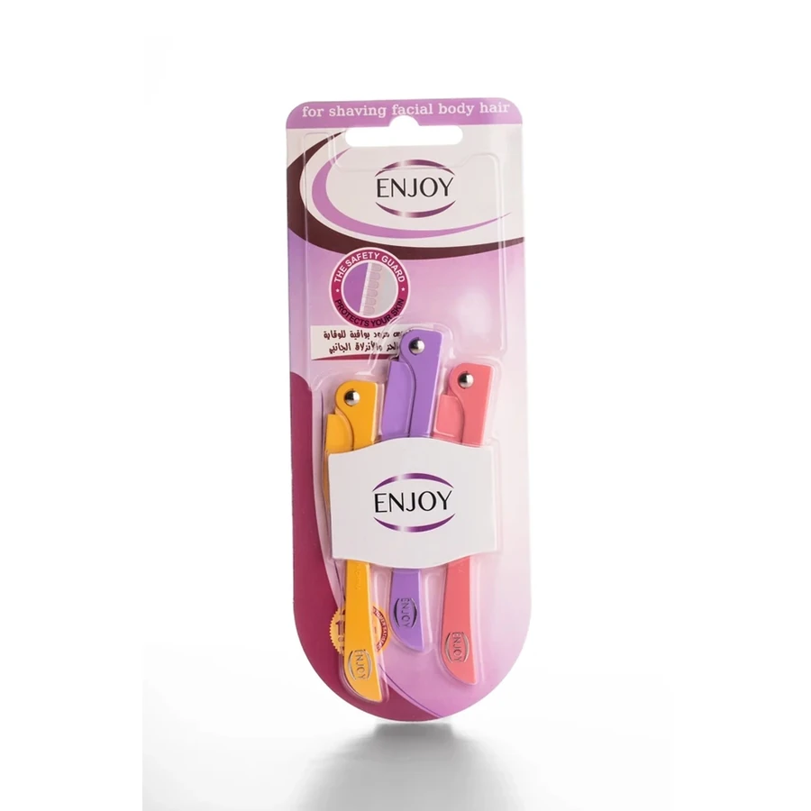 Enjoy Face & Body Razors With Safety Guard For Women 3 pcs