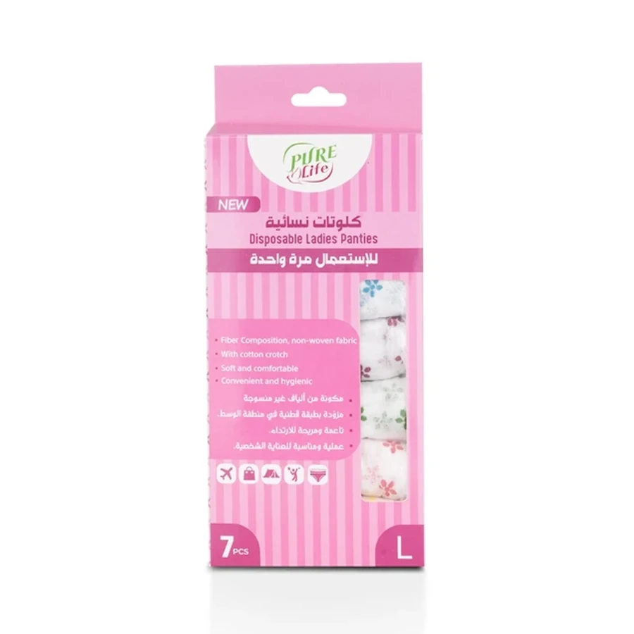 Pure Life Disposable Ladies Panties L 7 pcs