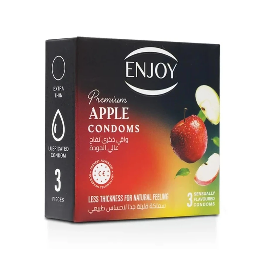 Enjoy Premium Condoms Apple Flavour 3 pcs