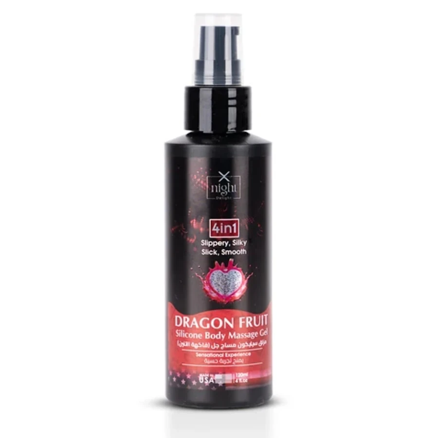 X-Night Delight 4x1 Silicone Body Massage Gel Dragon Fruit 120 ml