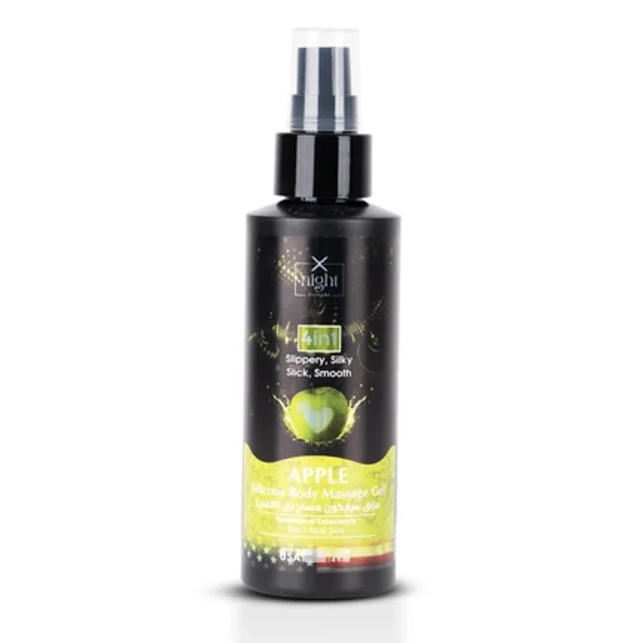 X-Night Delight 4x1 Silicone Body Massage Gel Apple 120 ml