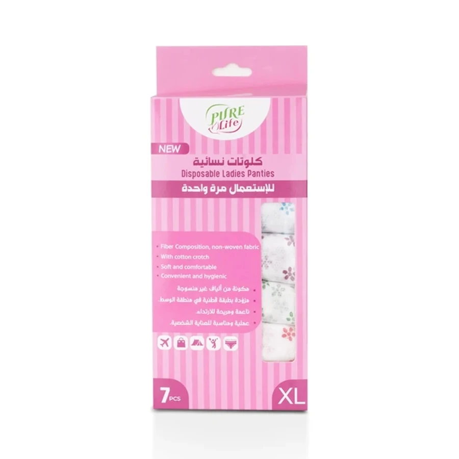 Pure Life Disposable Ladies Panties XL 7 pcs