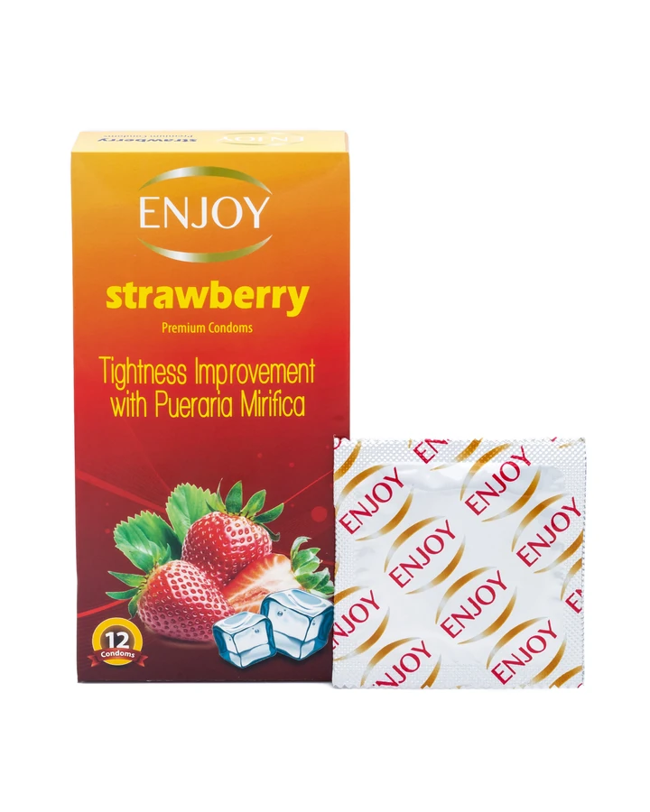 Enjoy Premium Condoms Strawberry 12 pcs