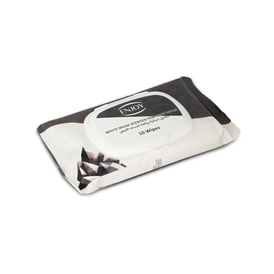 Enjoy White Musk Scented Feminine Wipes 10 pcs